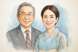 内田恭子と父