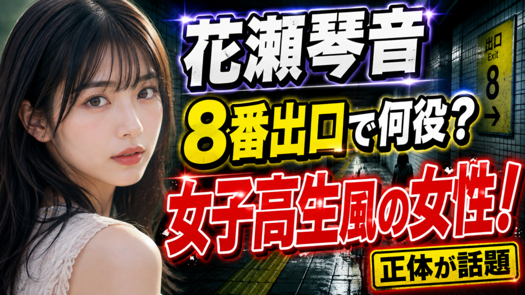 花瀬琴音は8番出口で何役？女子高生風の女性の正体とは？
