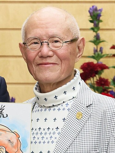 ちばてつやさん（2023年11月、首相官邸）