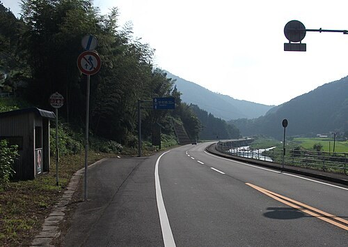 愛媛県鬼北町川上の風景