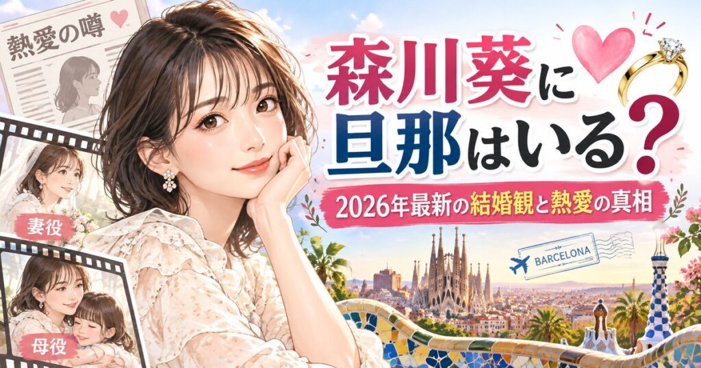 森川葵に旦那はいる？2026年最新の結婚観と熱愛の真相